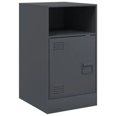 Produktbild von Nachttisch Anthrazit 34,5x39x62 cm Stahl