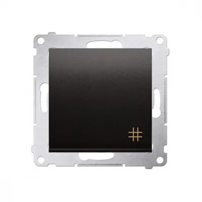 Obrázok produktu pre Kontakt-Simon DW7.01/48, Plast, Antracit, IP20, IP44, 250 V, 10 A, 75 mm
