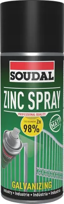 Produktbild von Soudal Zinkspray Matt 98 %.Polyacryl Matt 400 ml