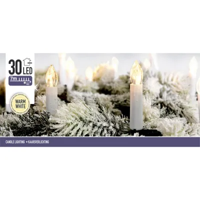 Obrázek produktu pro Dekorativní svíčky, 30 LED interiér, bílá