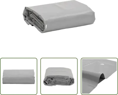 Image de The Living Store Abdeckplane Grau 3x6 m 650 g/m²