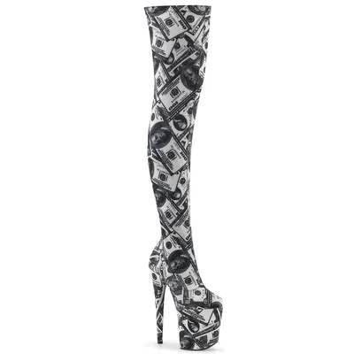 Produktbild von FLAMINGO-3000DP Damen Boots von Pleaser, Weiß-Schwarz EU 39, US 9