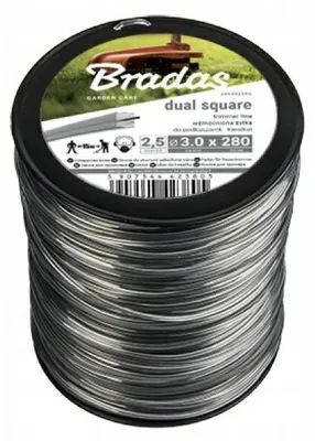 BRADAS Trimmerfaden Ripper Dual 3,0mm x 280m, 2,5kg