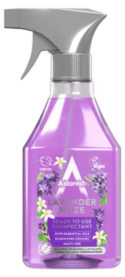 Produktbild von Astonish| Desinfektionsreiniger Lavender Haze - 550 ml - Vegan - Antibakteriell - Frischer Duft