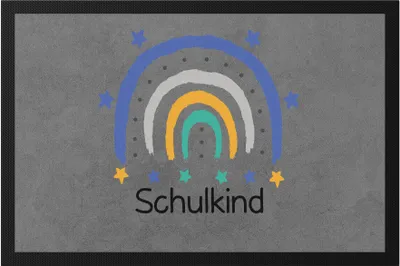 Produktbild von Schulkind Fußmatte  Einschulungsgeschenk Grundschule 1. Klasse Schulstart Schüler Schülerin