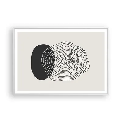 Produktbild von Gerahmtes Poster - Weißer Rahmen - Abstraktion Fleck Gläser - 100x70 cm - Wand Bild - Wanddeko - Wandbilder - Wandposter - Bilderrahmen - Bilder - Kunstdruck - Wandbild - P2WAA100x70-4325