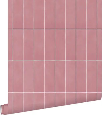 Productafbeelding van ESTAhome behang tegelmotief roze 50 x 900 cm
