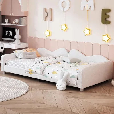 Letto Singolo Imbottito 90x200 Cm Con 2 Cassetti - Testata Regolabile, Rete In Legno, Senza Materasso - Foto 7