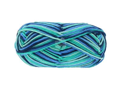 Produktbild von Star Print 338 | Zartgrün/Jade/Himmelblau/Blau