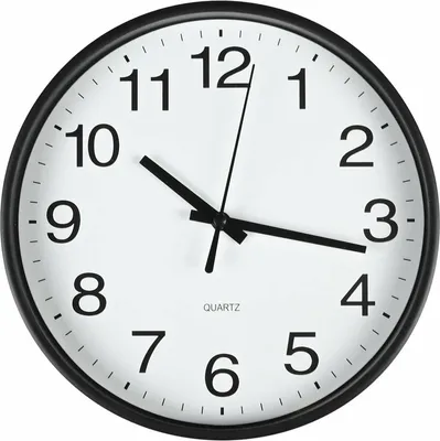 Produktbild von Benson Wanduhr/Wanduhr - schwarz/weis - Kunststoff - Dia 20 cm