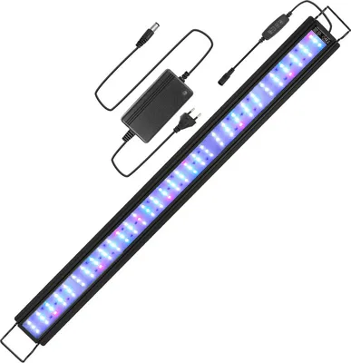 Obrázok produktu pre Fiqops 36W LED akvárium s časovačom akvárium svetlo kryt RGB svetlo, 87-110cm