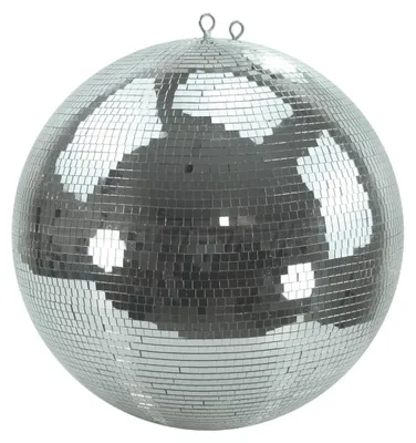 Spiegelkugel 50cm silber chrom- Diskokugel (Discokugel) Party Lichteffekt - Echtglas - mirrorball safety chrome color