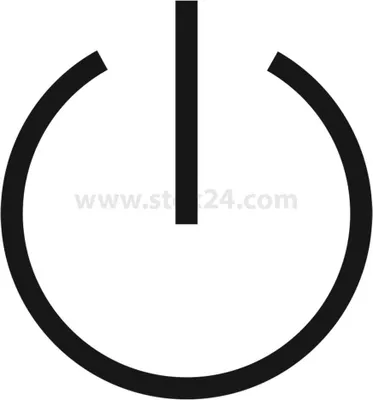 Produktbild von Georg Schlegel Bezeichnungsschild Grafik-Symbol Vorbereiten/Ein-Ausschalten weiß - 1 Stück