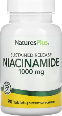 Produktbild von Natures Plus Niacinamide 1000 mg - 90 Tabletten