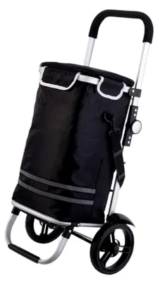Produktbild von Faltbarer Einkaufstrolley mit Kühlfach, 46 l, bis 25 kg belastbar (inkl. Taschen und Rollen)