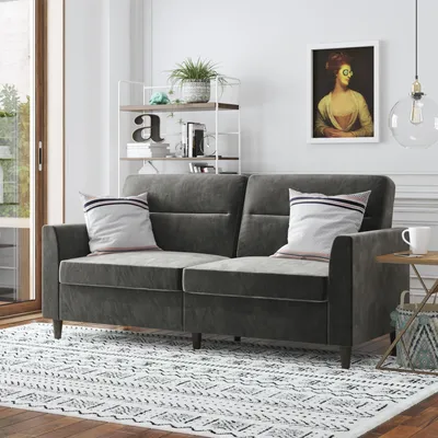 Produktbild von Harmony | 3-Sitzer Sofa in Samt Grau