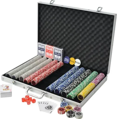 Obrázek produktu pro pokerová sada vidaXL s 1 000 laserovými žetony Hliník