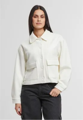Produktbild von Urban Classics Damen Jacke, weicher Stoff, Farbe: Offwhite - Größe: S