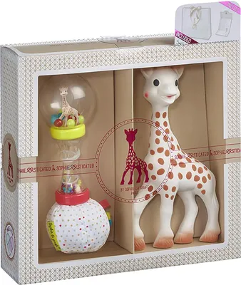 Produktbild von Geschenkset Sophie la girafe + Rassel