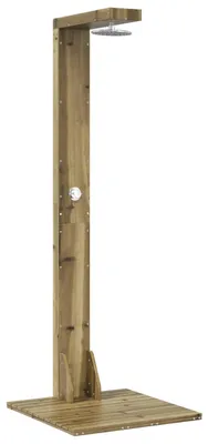 Produktbild von vidaXL Outdoor-Dusche 210 cm Imprägniertes Kiefernholz und Edelstahl