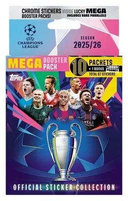 Produktbild von Topps Champions League Stickers 25/26 Mega Eco Pack