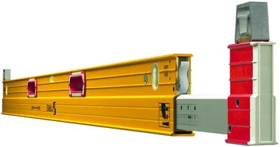 Produktbild von Stabila Type 106 T, Wasserwaage, 1,83 m, Rot, Gelb, 0,5 mm/m, Aluminium