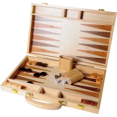 Obrázek produktu pro Dřevěné vykládané vrhcáby - 38,1 cm