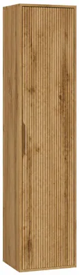 Obrázok produktu pre Badplaats Vysoká Kúpeľňová Skrinka Rimini 38 x 33 x 170 cm - Dub - Závesná Vysoká Skrinka s 1 Dvierkami