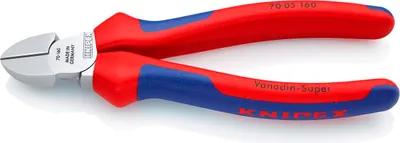 Image de Knipex pince coupante DIN ISO 5749 longueur 160mm avec facette chrome 2K-Hüllen - 70 05 160 SB