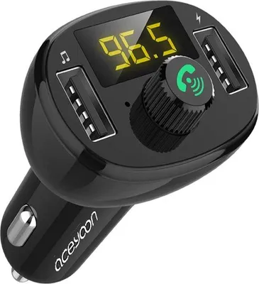 Obrázek produktu pro Adaptér pro autorádio s technologií Bluetooth 5.0, rychlonabíjením 3,4 A, voltmetrem a kontrolou napětí