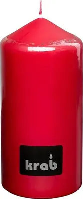 Image de Crabe - bougie cylindrique 70 × 150 mm, bordeaux