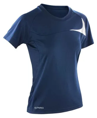 Produktbild von Spiro - "Dash Training" T-Shirt für Damen FK2148 (L) (Marineblau/Weiß)