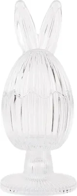 Produktbild von Clayre & Eef Glastopf Ei Ø 9x22 cm Transparant Glas