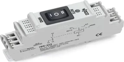 Immagine prodotto di Modulo relè WAGO 1 contatto di chiusura 789-323 Commutatore manuale-0-automatico UN: DC 24 V