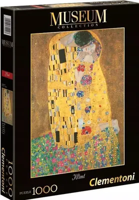 Produktbild von Puzzle 1000 Elemente. Museum. Gustav Klimt. Kuss