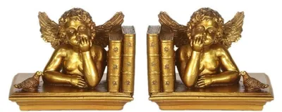 Image de Casa Padrino Serre-livres baroque ange or 18 x 11 x H. 14 cm - Accessoires déco baroques
