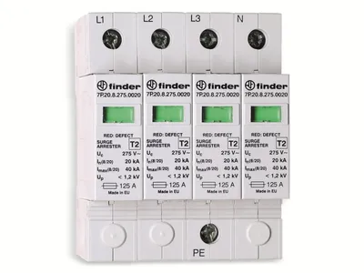 Produktbild von Finder 7P.25.8.275.0020 Überspannungsableiter Typ 2 4 Varistoren