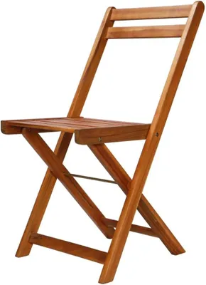 Produktbild von Outdoor-Bistrostühle 2 STK. Massivholz Akazie | Klappbar, Fußstützen für Komfort, Witterungsbeständig, Belastbar bis 110 kg