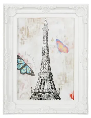 Immagine prodotto di Mein Landhaus cornice portafoto barocca 13x18 cm bianco anticato con supporto