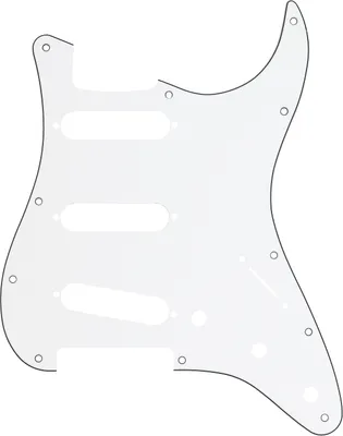 Zdjęcie produktu dla Fender Stratocaster W/B/W 3-Ply Pickguard