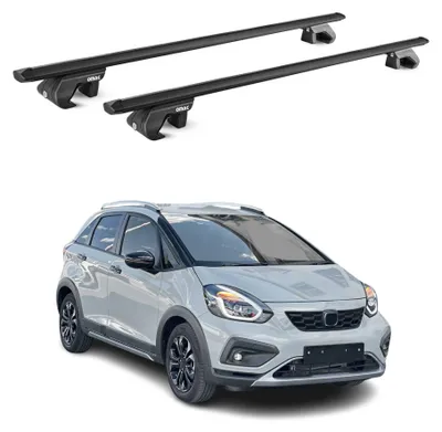 Produktbild von Dachträger Grundtäger für Honda Jazz Crosstar 2020-2026 90kg Alu Schwarz, KI-generiertes Bild