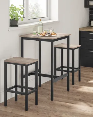 Produktbild von VASAGLE Bartisch Küchentisch, Stehtisch, 60 x 60 x 92 cm, Grau