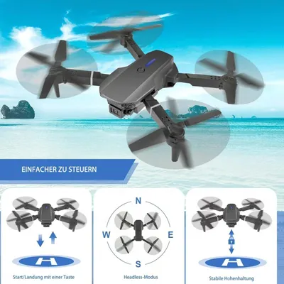 Zdjęcie produktu dla Dron E88 PRO Kamera WiFi HD Zdalnie Sterowany 3 X BAT Mocny Zawis 350 m