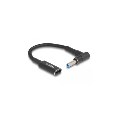 Obrázek produktu pro Delock adaptérový kabel pro nabíjení notebooku USB-C samice na HP 4,5 x 3 mm, 15 cm