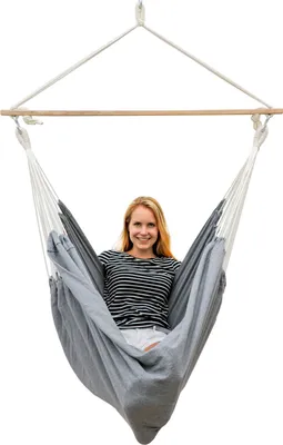 Zdjęcie produktu dla Wyjątkowo bezpieczny fotel wiszący XXL - 185x130cm fotel wiszący do 150kg