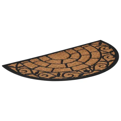 Produktbild von vidaXL Fußmatte Halbrund 45x75 cm Gummi und Kokosfaser