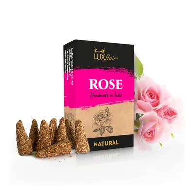 Produktbild von Natürliche Räucherkegel Rose - NATURAL ROSE