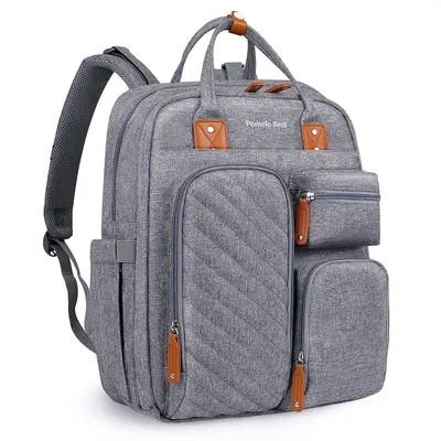 Produktbild von OKWISH Wickeltasche Rucksack, Großer Wickelrucksack mit Multifunktions, Babytaschen und mobiler Wickelauflage, für Mama und Papa