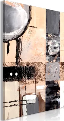 Produktbild von Italienischer Leinwand Leinwandbild - Enchanted Visions (1-part) - Artistic Background in Abstract Form 80x120 cm Abstrakt a-A-0501-b-a