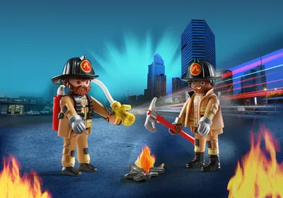 Produktbild von PLAYMOBIL DuoPack Feuerwehrmänner, 4 Jahr(e), Mehrfarbig, Kunststoff